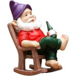 Nain ivre statuettes de jardin de conte de f�es, figurines en r�sine pour int�rieur et ext�rieur pour ...
