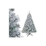 Sapin de noël artificiel 180 cm (Ø env. 100 cm) avec 650 pointes et blanc naturel avec flocons de neige ... Sapin de noël artificiel 180 cm (Ø env. 100 cm) avec 650 pointes et blanc naturel avec flocons de neige ...