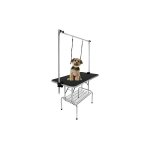 Table de toilettage pour chiens chats réglable en hauteur pliable avec panier et boucles, pour chats, ... Table de toilettage pour chiens chats réglable en hauteur pliable avec panier et boucles, pour chats, ...