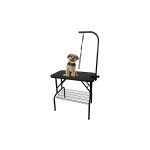 Table de toilettage pour chiens chats réglable en hauteur pliable avec panier et boucles, pour chats, ... Table de toilettage pour chiens chats réglable en hauteur pliable avec panier et boucles, pour chats, ...