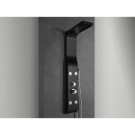 Nala - colonne de douche hydromassage en abs verni en poudre noir mat Nala - colonne de douche hydromassage en abs verni en poudre noir mat