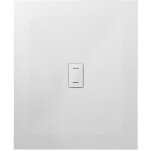 Nala - receveur de douche smc en fibre de verre effet pierre avec bonde inclus h. 2, 6 cm 100 x 140 blanche ...