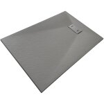 Receveur de douche smc en fibre de verre effet pierre avec bonde inclus h. 2, 6 cm 70 x 90 gris - nala ... Receveur de douche smc en fibre de verre effet pierre avec bonde inclus h. 2, 6 cm 70 x 90 gris - nala ...