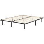 Namara sommier � lattes robuste avec pieds en acier - montage facile - 180x200 cm noir