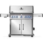 Napoleon - barbecue  gaz rogue pro - s 625 + sizzle zone + brleur arrire - inox