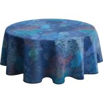 Le linge de jules - nappe anti - taches corail - ronde 160 cm