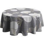 Le linge de jules - nappe anti - taches kobe gris - ronde 160 cm Le linge de jules - nappe anti - taches kobe gris - ronde 160 cm