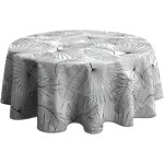 Le linge de jules - nappe anti - taches olinda gris - ronde 160 cm Le linge de jules - nappe anti - taches olinda gris - ronde 160 cm