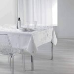Nappe anti - tache - rectangle - 150 x 300 cm - constellation, flocons et noël blanc Nappe anti - tache - rectangle - 150 x 300 cm - constellation, flocons et noël blanc