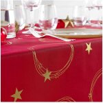 Nappe ? antitaches / infroissable ? idal ftes de fin d'anne, nol, anniversaire ? mtallis star - ...