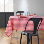 Douceur d'intérieur - nappe antitache rectangulaire 150x240 cm - carreaux vichy rouge - rouge Douceur d'intérieur - nappe antitache rectangulaire 150x240 cm - carreaux vichy rouge - rouge