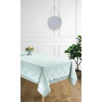 Nappe antitache + surnappe en dentelle  style vintage  toutes dimensions - nappe + surnappe menthe - ...