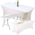 Nappe de banquet traiteur, nappe �lastique blanche pour communion