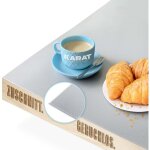 Nappe avec bord biseaut� empire, d�coupe sur mesure, gris clair, 90 x 200 cm