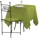 Nappe carree en polyester 180 x 180 cm vert clair