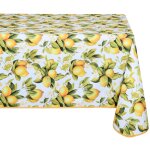Stof - nappe citrons en polyester imprimé anti - taches ? 140 x 240 cm Stof - nappe citrons en polyester imprimé anti - taches ? 140 x 240 cm