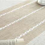 Nappe coton et lin avec poche lat�rale de rangement nappe rectangulaire anti tache nappe table basse ...
