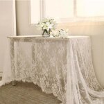 Nappes?nappe en dentelle rectangulaire - 150 x 300 cm, accessoires vestimentaires pour robe de mari�e, ...