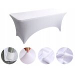 Nappe �lastique pour table de restauration 240 cm blanche