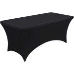 Nappe extensible 8ft(244x 76x76cm), housse de table rectangulaire en polyester et spandex, lavable et ...