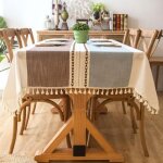 Nappe exterieur rectangulaire anti tache nappe lavable tissu nappe table a manger nappe cuisine nappe ...