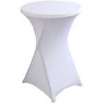 Nappe housse lavable nappe mange debout ronde protection pour bar table de banquet de mariage table cocktail ...