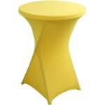 Nappe housse lavable nappe mange debout ronde protection pour bar table de banquet de mariage table cocktail ...