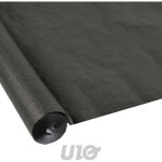 Nappe jetable en papier gaufr� - noir - largeur 1, 18m - rouleau de 15m - livraison gratuite