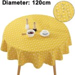 Nappe en lin brod�e, nappe de salle � manger, nappe de cuisine de ferme, nappe boh�me pour tables rondes, ...