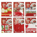Nappe de no�l imperm�able, antitache et sans repassage motifs vari�s 6 places