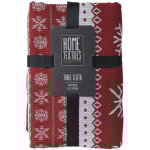 Nappe de no�l rouge 140 x 180 cm - talla