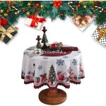 Nappe de noël - nappe de table anti tâches nappe en lavable polyester(150cm) nappe de table rectangulaire ... Nappe de noël - nappe de table anti tâches nappe en lavable polyester(150cm) nappe de table rectangulaire ...