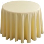 Nappe en polyester, linge de table, table basse, table de cuisine, nappe ronde, style simple, beige, ...