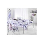Nappe provençale anti - tâche, 100% polyester lavandine - 240x150cm Nappe provençale anti - tâche, 100% polyester lavandine - 240x150cm