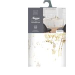 Nappe rectangle - 150 x 300 cm - granitor m�tallis� - blanc