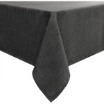 Nappe rectangulaire 140 x 180 cm aspect lin nappe exterieur impermeable nappe de table anti tache pour ...