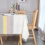 Nappe rectangulaire anti tache 140x200 cm nappe elegante table cloth linen tablecloth rectangle pour ...