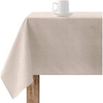 Nappe r�sine antitache110160cm, tissu coton lisse non plastifi�, finition lin naturel
