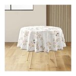 Douceur d'intérieur - nappe ronde (0) 180 cm polyester imprime manola naturel Douceur d'intérieur - nappe ronde (0) 180 cm polyester imprime manola naturel