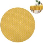 Nappe ronde infroissable r�sistante aux uv pour table ext�rieure, cuisine ou f�te