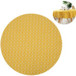 Nappe ronde infroissable r�sistante aux uv pour table ext�rieure, cuisine ou f�te