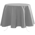 Nappe ronde nelson grise 180 cm