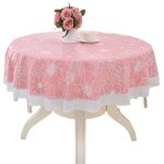 Nappe ronde pvc anti taches, facile d'entretien motif de el�gant pour salle � manger party jardin picnic ...