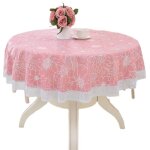 Nappe ronde pvc anti taches, facile d'entretien motif de el�gant pour salle � manger party jardin picnic ...