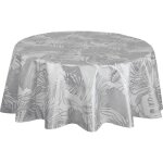 Nappe ronde en toile cir�e nacr�e vitali