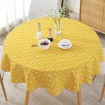 Nappe simple de style nordique, nappe ronde pour table circulaire, housse de table et lin anti - poussi�re ...