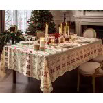 Nappe de table de no�l 140x180cm