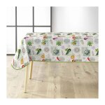 Nappe toile cir�e imprim� 'vegetalia' 140x240cm multicolore