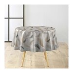 Nappe toile cirée ronde imprimé 'folea' 160cm multicolore Nappe toile cirée ronde imprimé 'folea' 160cm multicolore