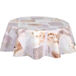 Nappe en toile cir�e ronde pampa